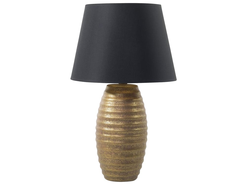 Lampe à poser porcelaine doré