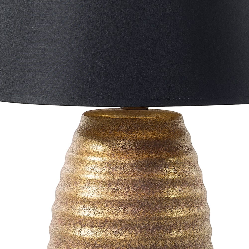Lampe à poser porcelaine doré — vue 4