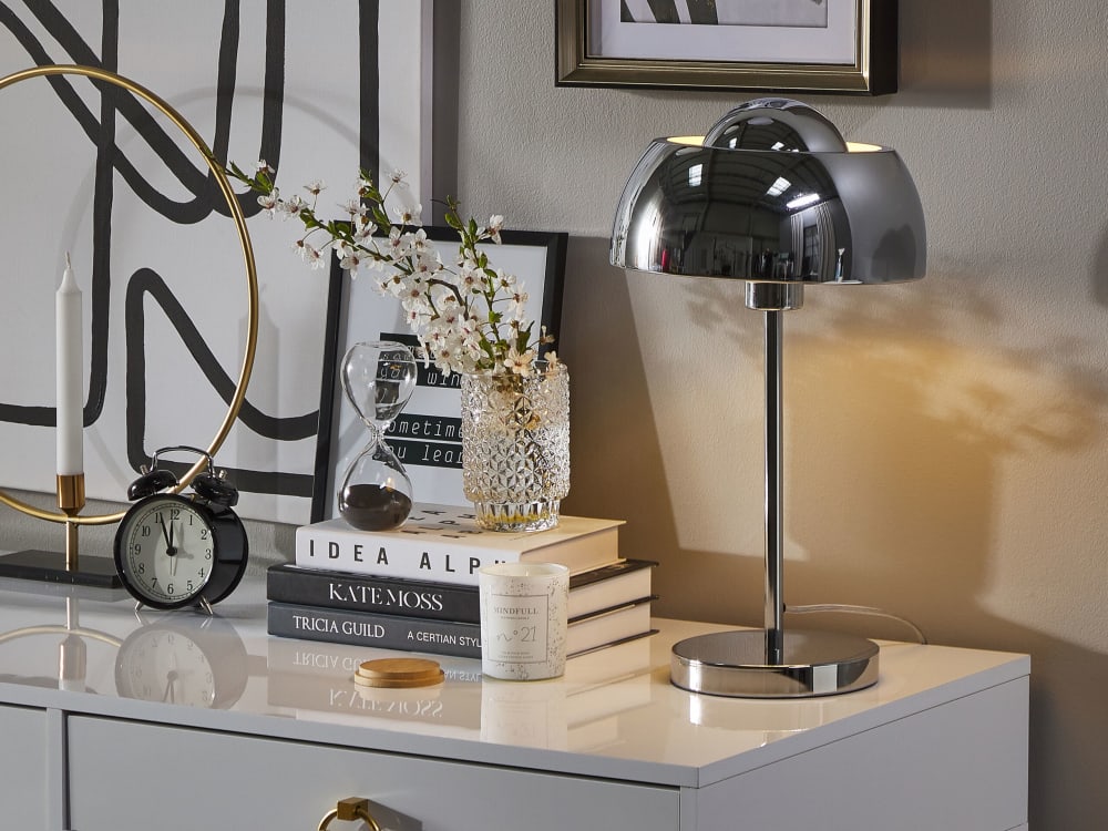 Lampe à poser métal argenté — vue 3