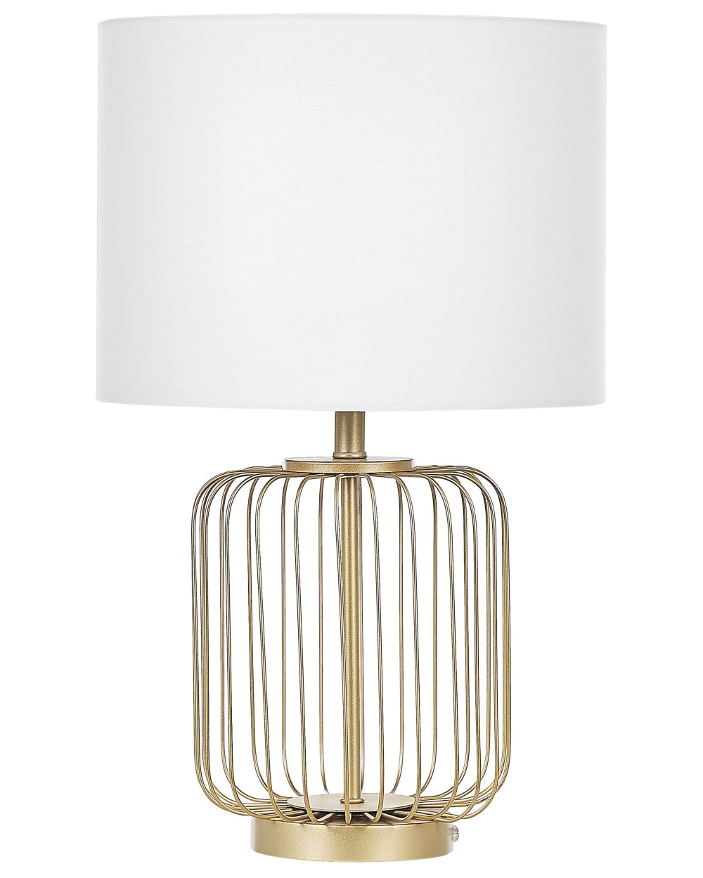 Tischleuchte Aus Metall 58Cm, Gold