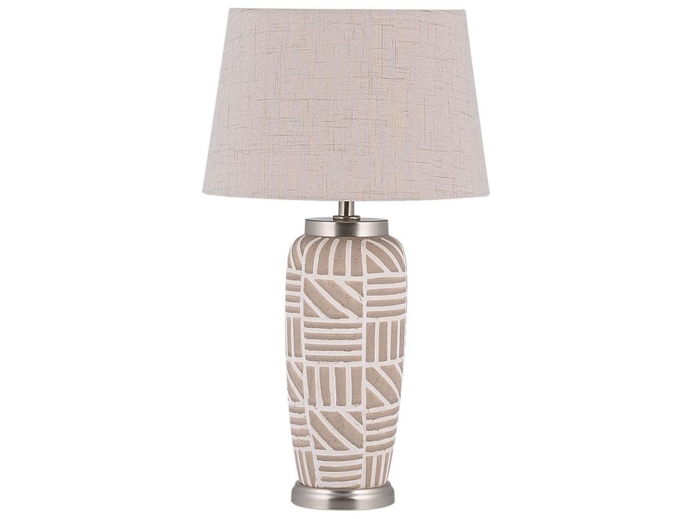 Lampe à poser céramique beige