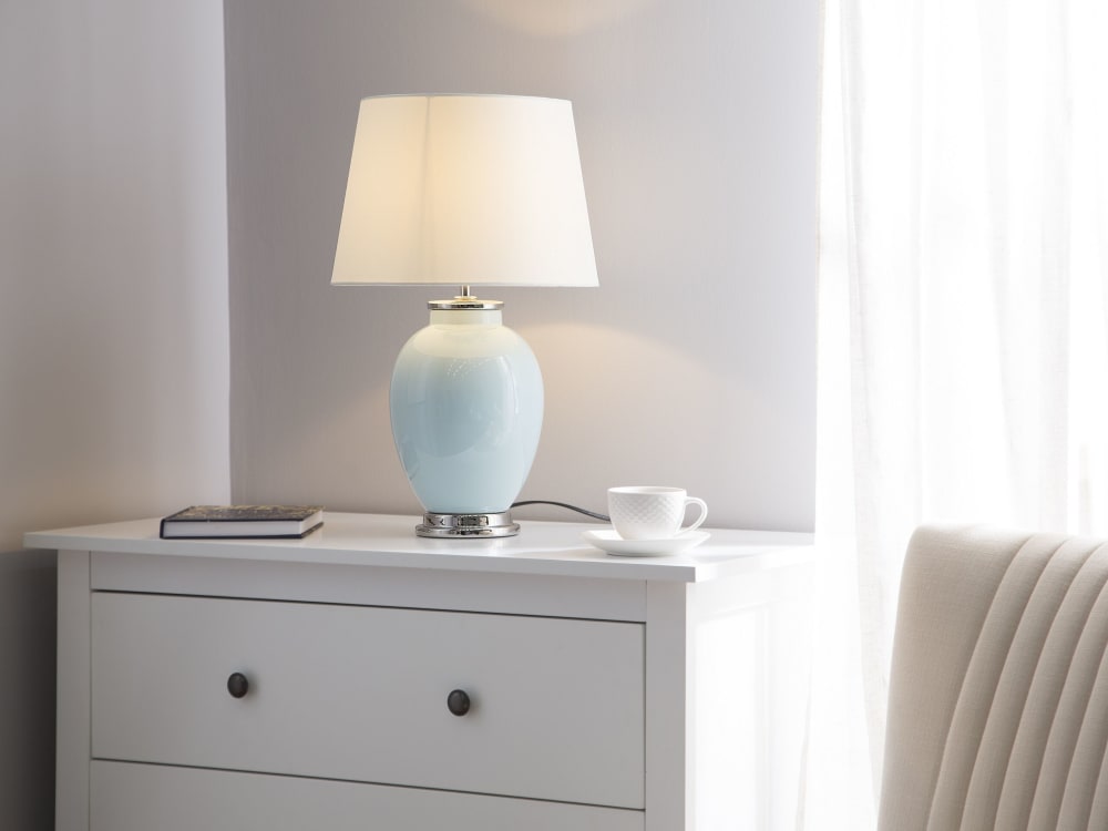 Lampe à poser céramique bleu clair — vue 3