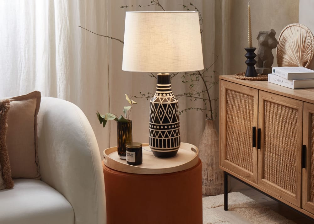 Lampe à poser céramique noir — vue 3