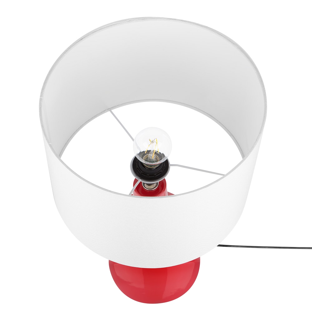 Lampe à poser céramique rouge — vue 4