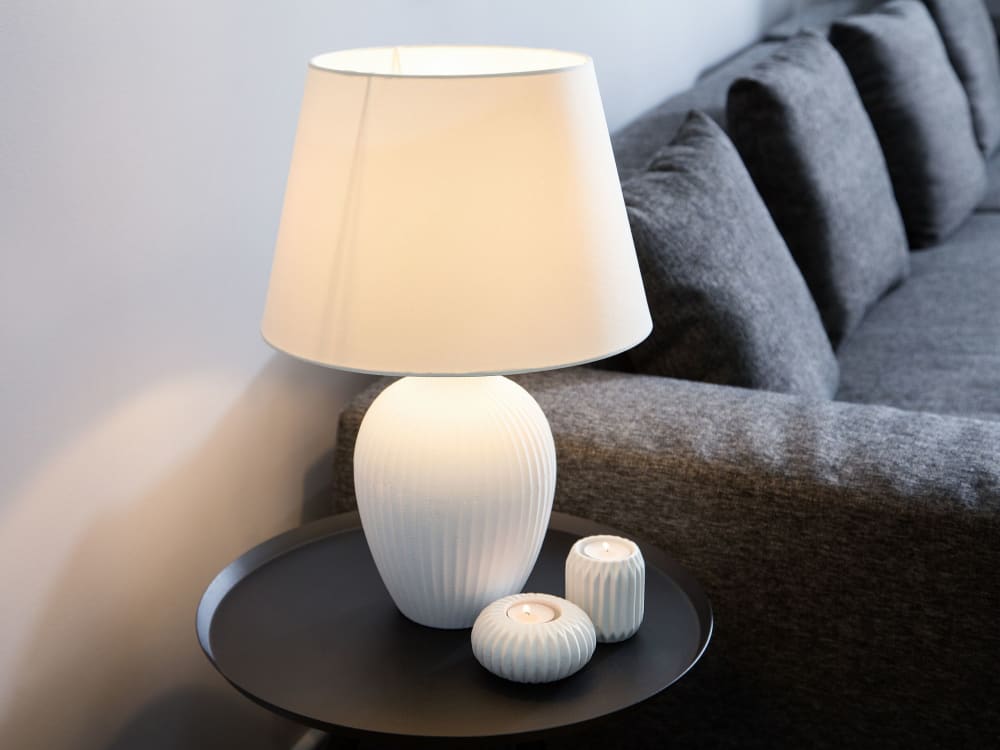Lampe à poser céramique blanc — vue 3