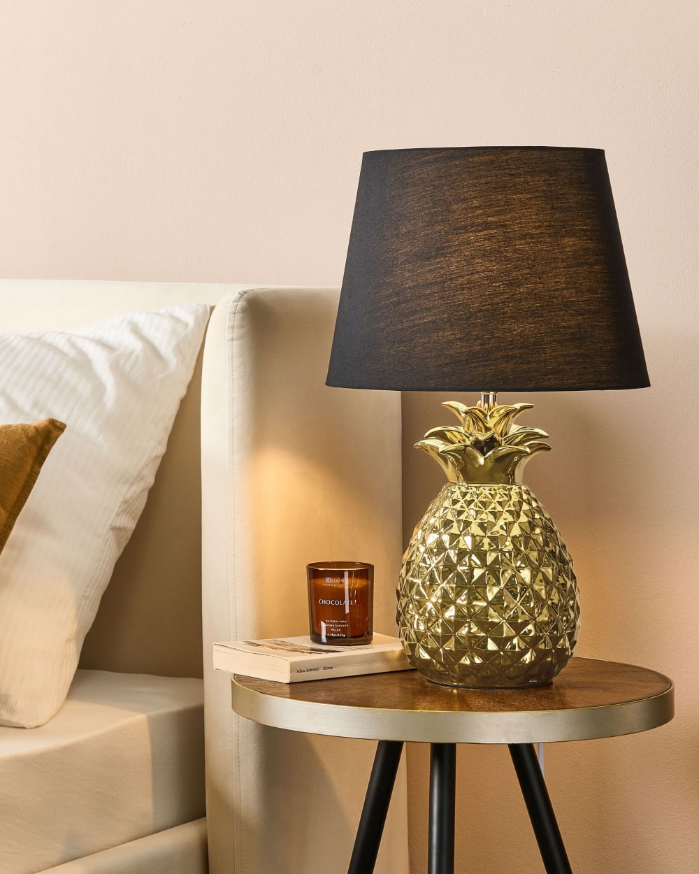 Lampe à poser céramique doré — vue 3