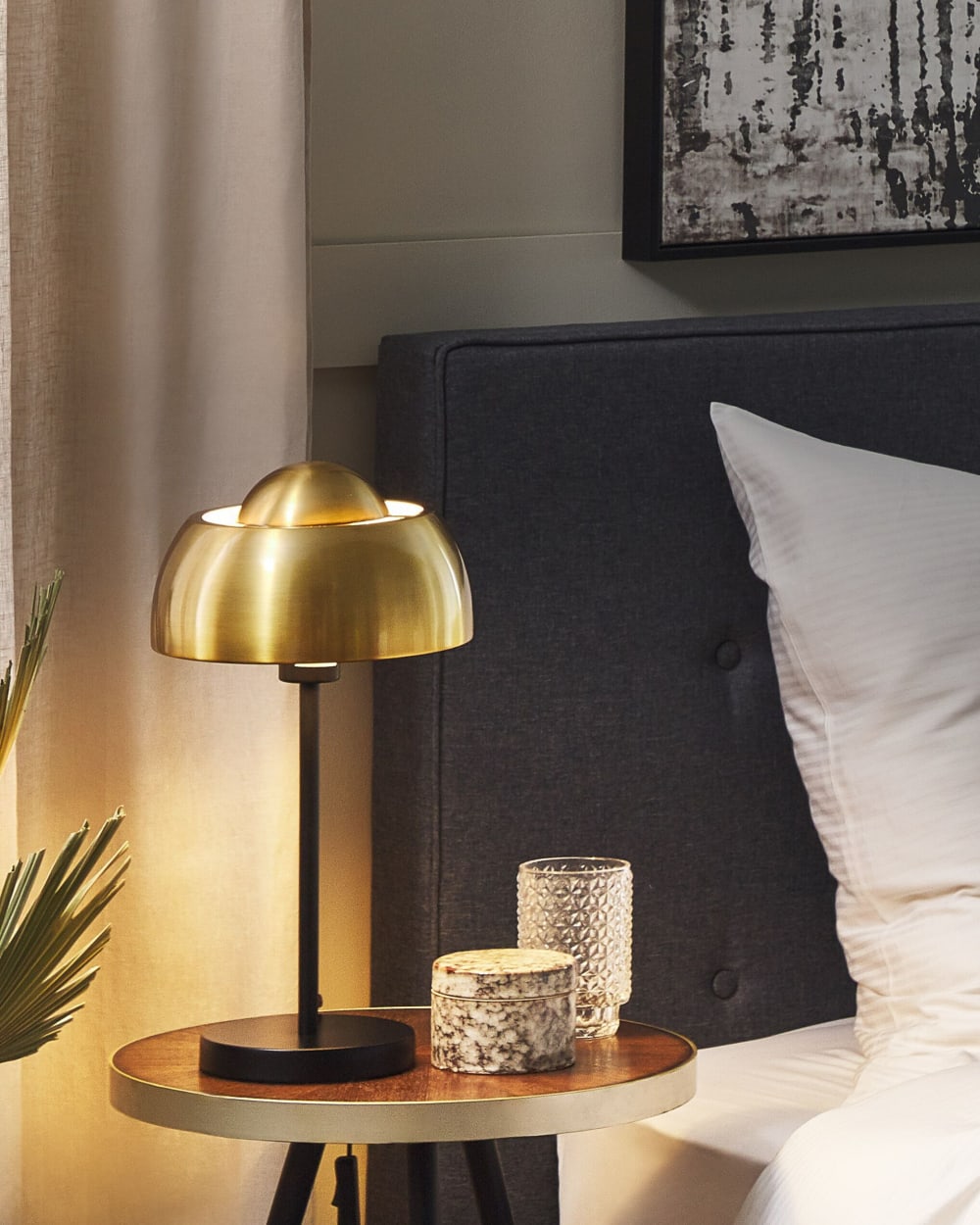 Lampe à poser métal noirdoré — vue 3