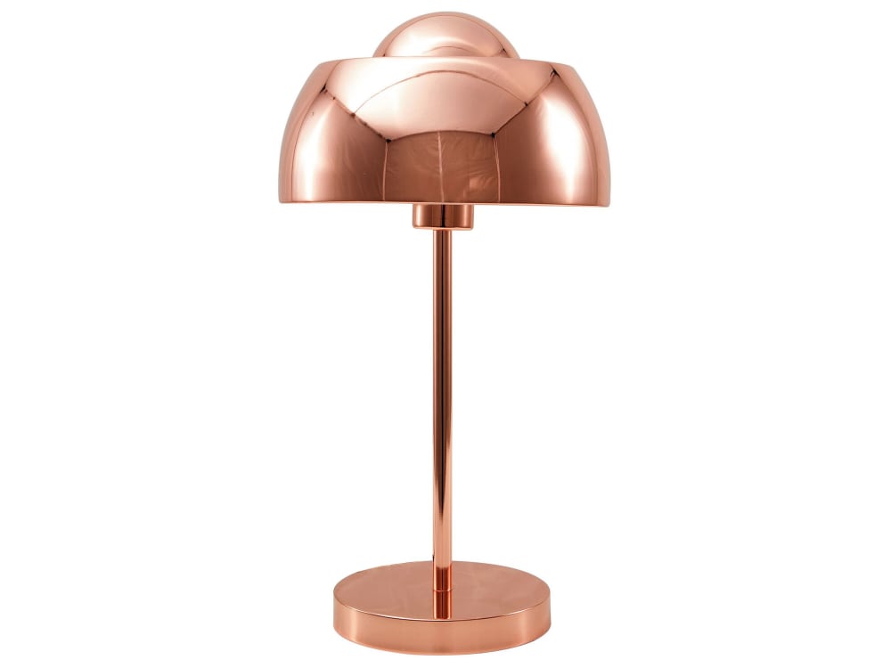 lampara de mesa  metal cobrizo