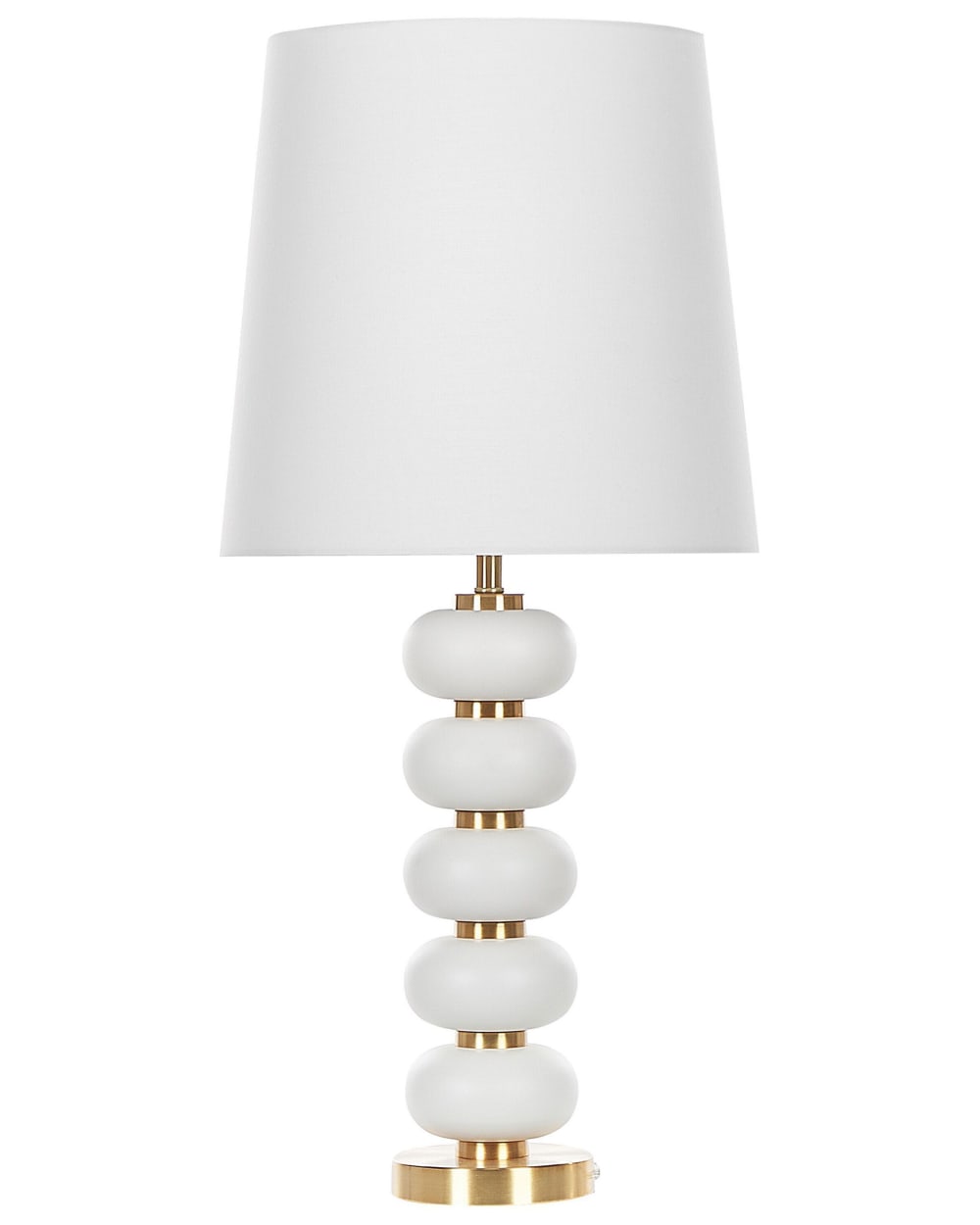 Beliani Tischleuchte aus Metall 80cm, weiß style modern - Stahl