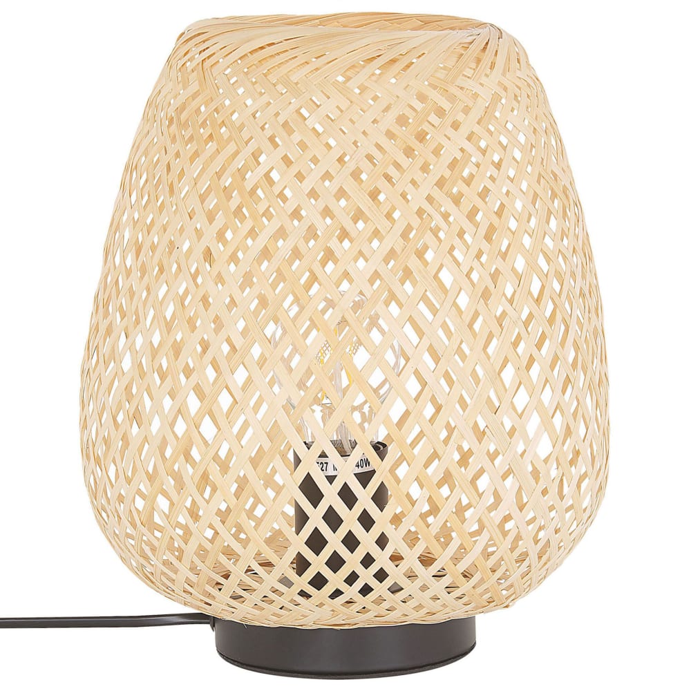 Lampe à poser bambou marron clair — vue 4