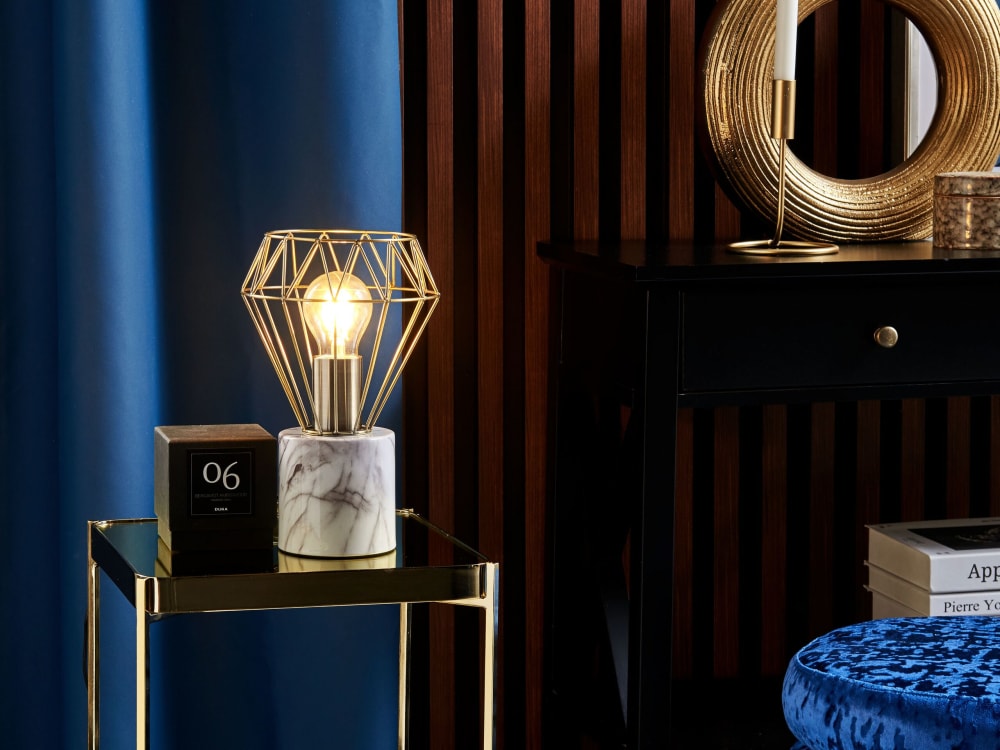 Lampe à poser métal laiton — vue 3