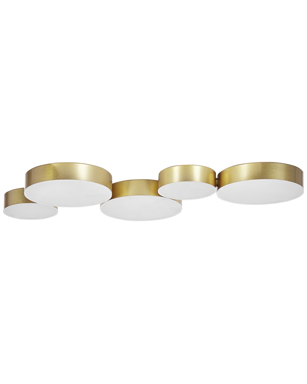 Plafonnier à led métal doré