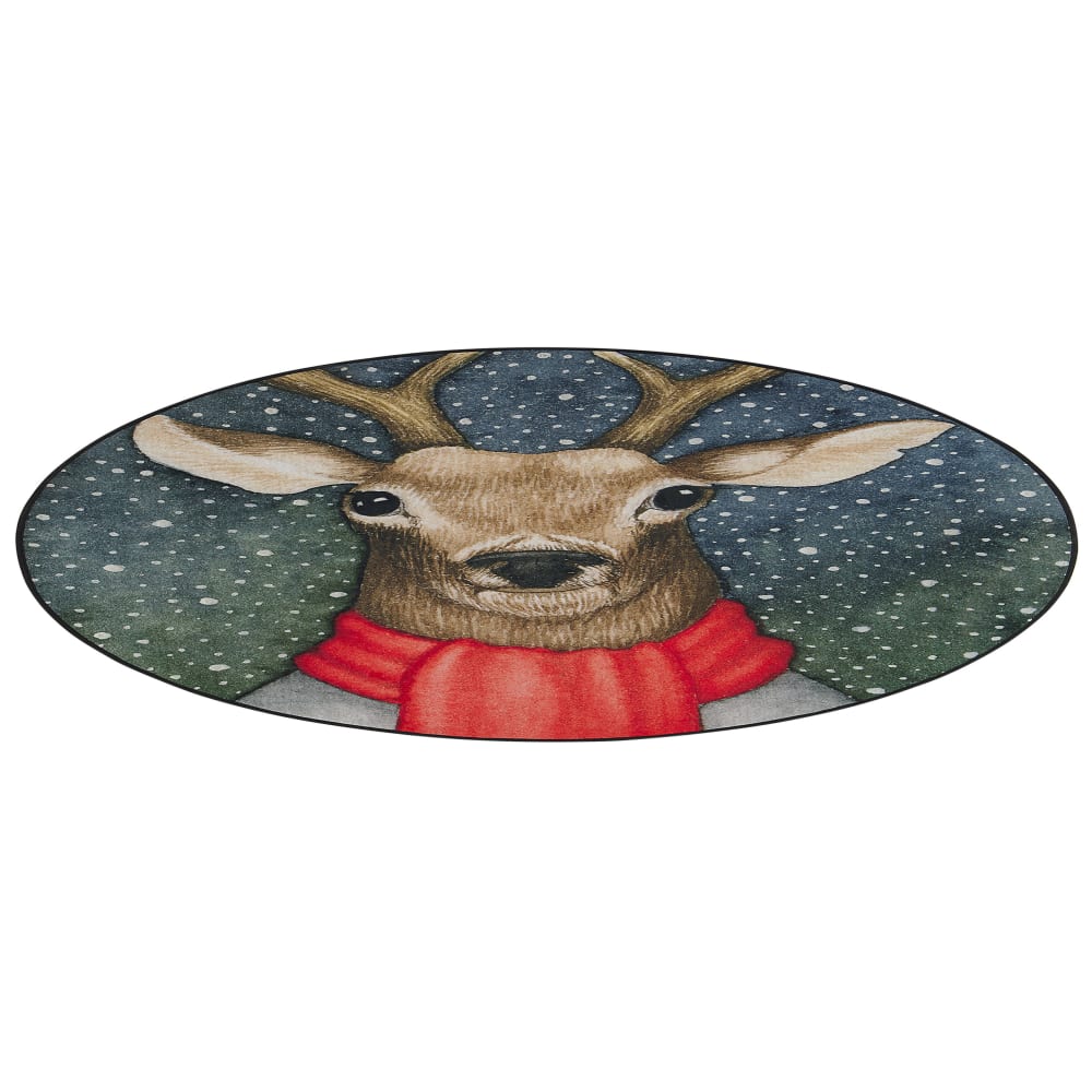 Tapis en tissu multicolore 120x120cm — vue 4