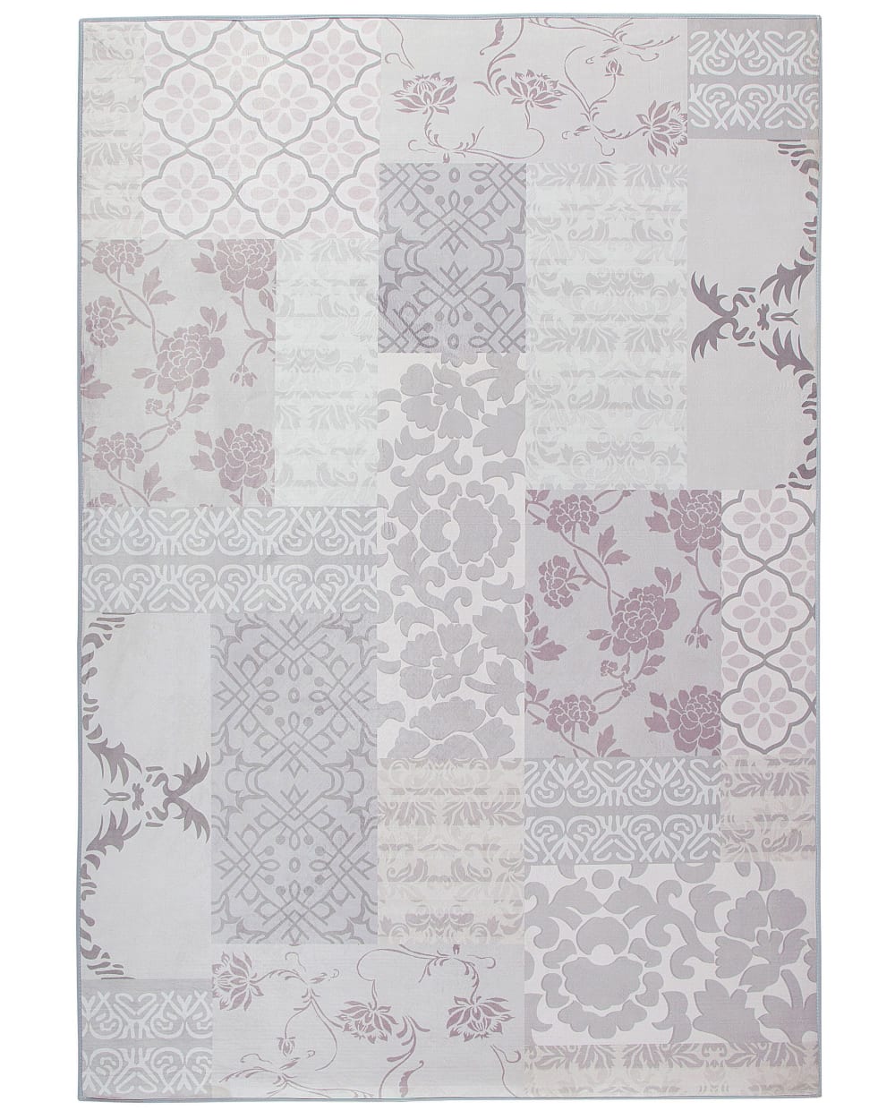 Kurzflor Teppich Aus Stoff 230 X 160Cm, Grau