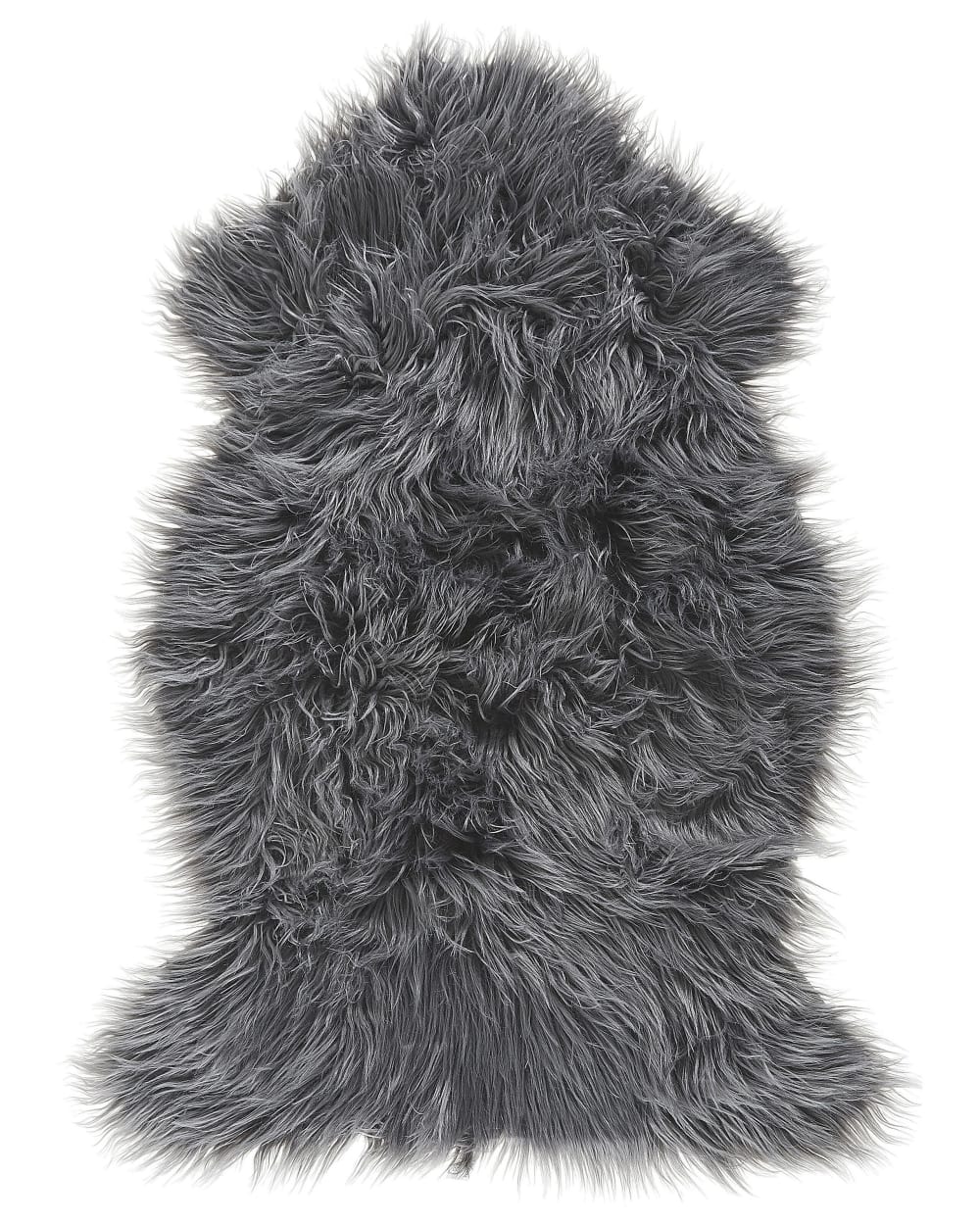 Schaffell Teppich Aus Kunststoff 95 X 63Cm, Grau