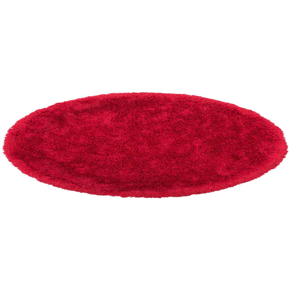 Tapis en tissu rouge 140x140cm — vue 4