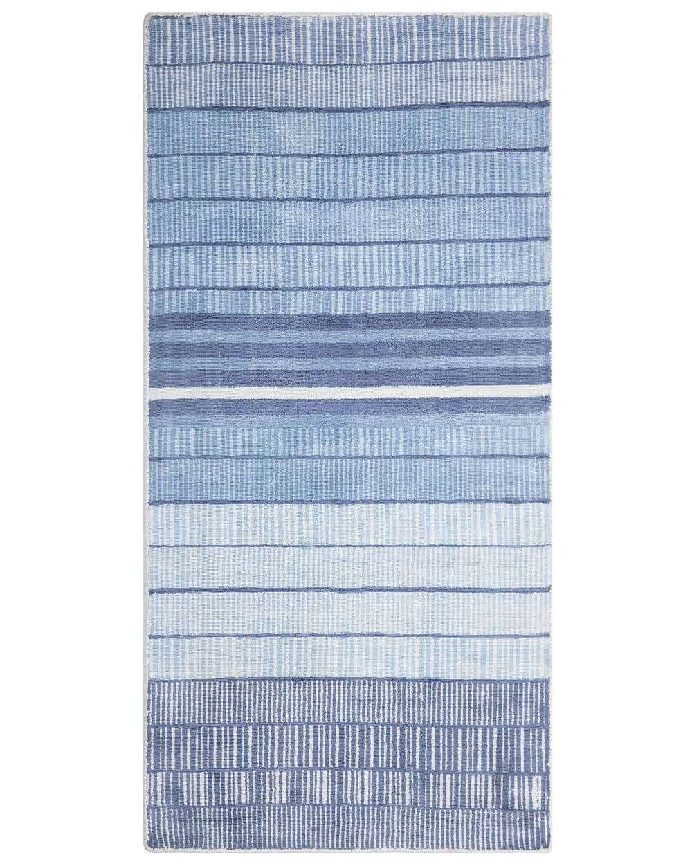 Kurzflor Teppich Aus Stoff 150 X 80Cm, Blau