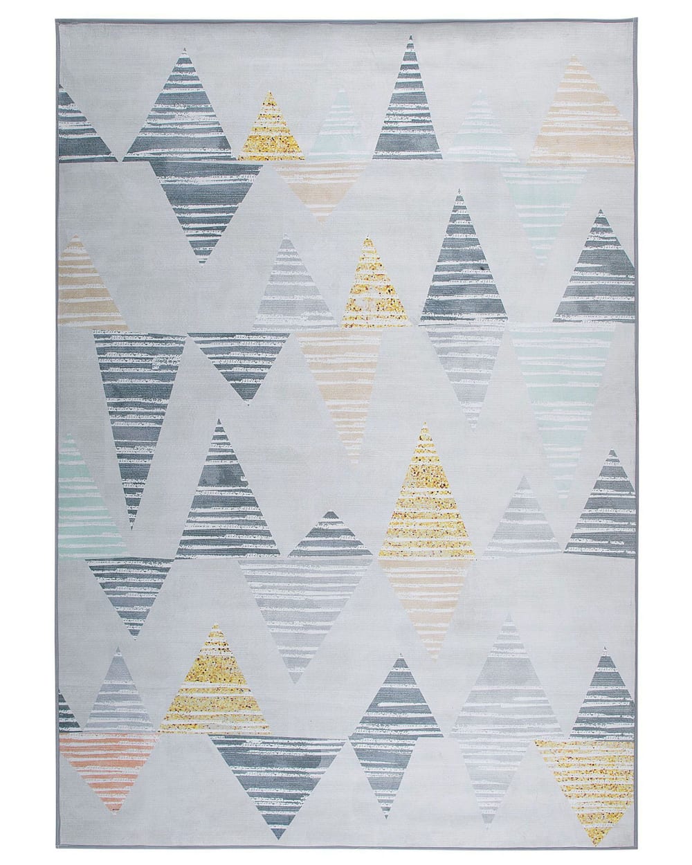 Beliani Kurzflor Teppich aus Stoff 230 x 160cm, grau style modern - Pes - Polyester