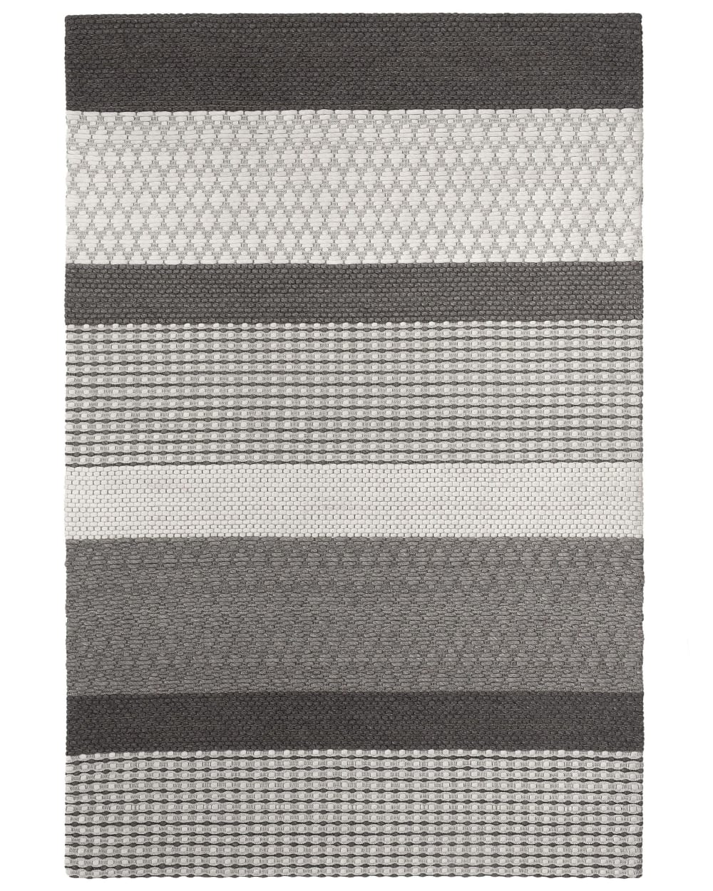 Beliani Kurzflor Teppich aus Stoff 200 x 140cm, grau style industrial - Wolle