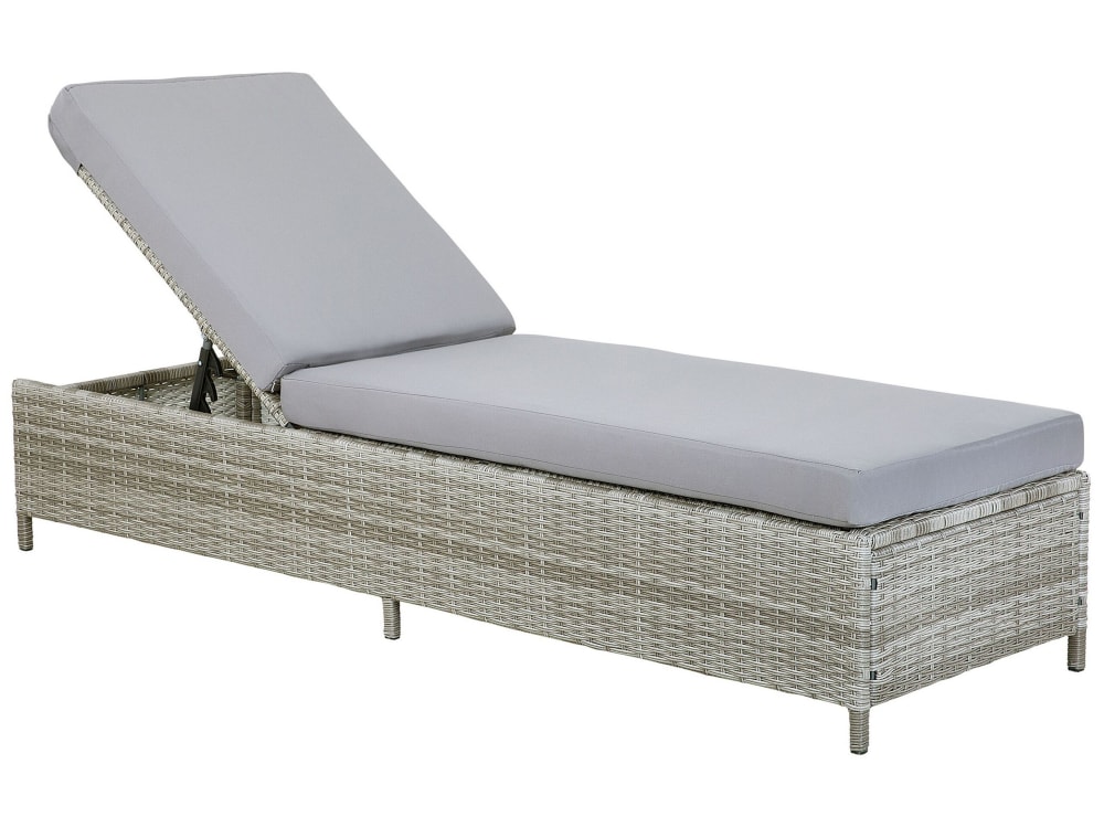 Transat avec coussin gris