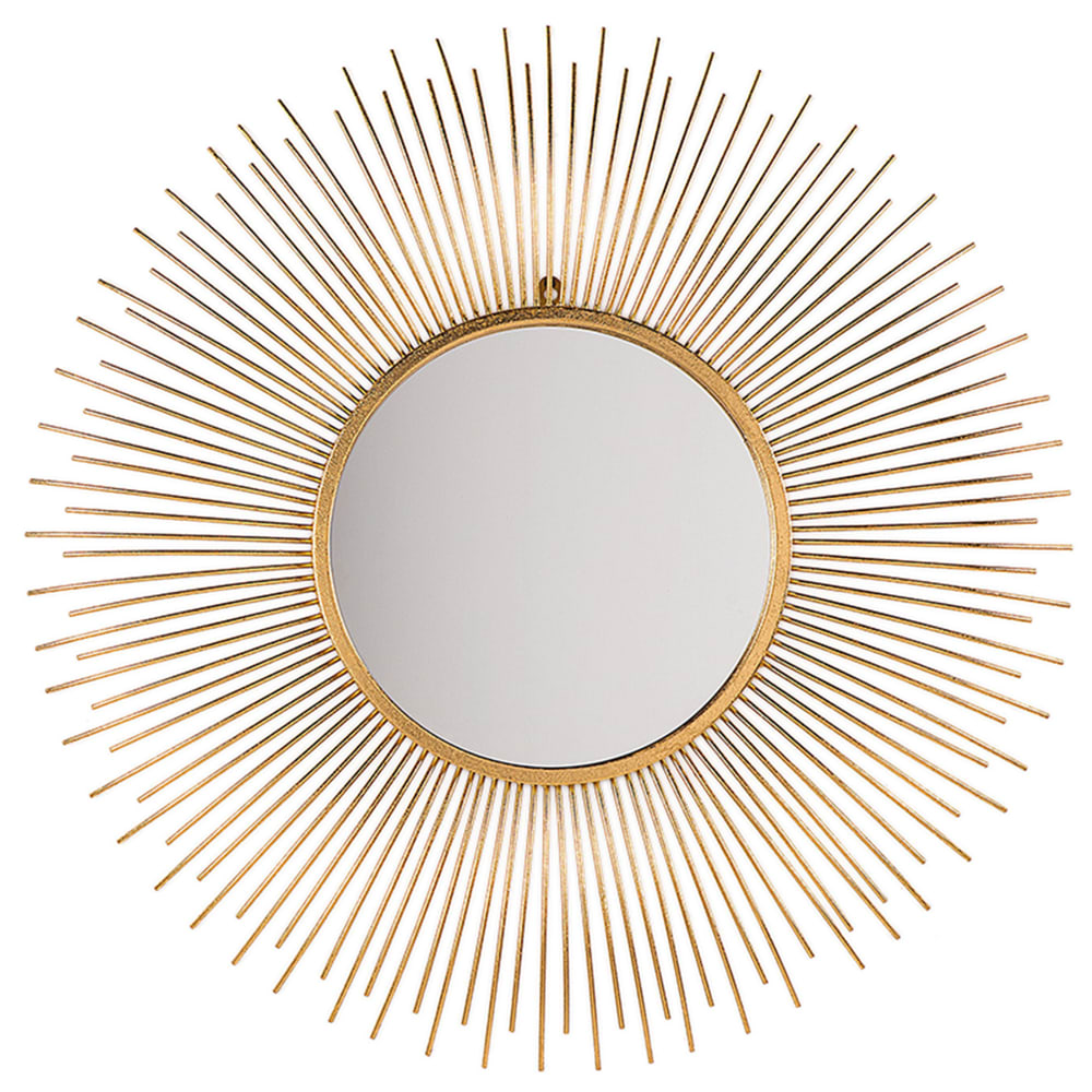 Wandspiegel aus Metall 80 x 80, gold - Maisons Du Monde