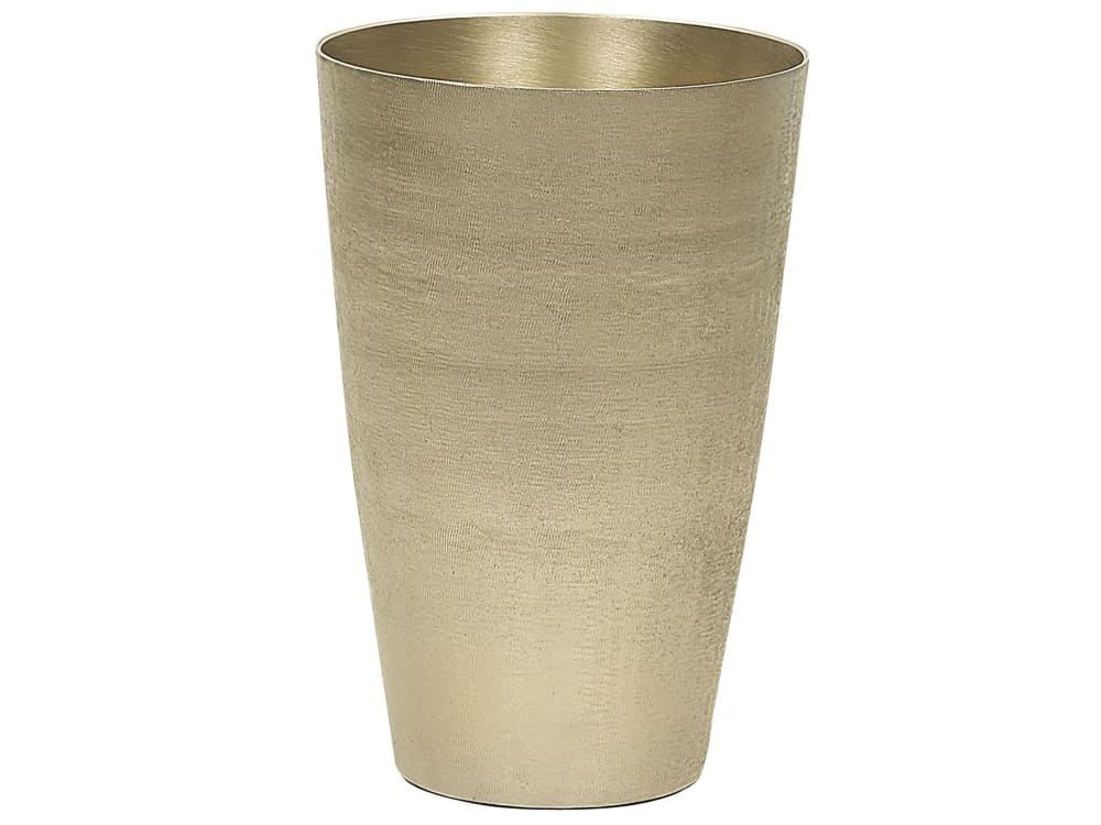 Vase à fleurs métal 31 cm doré