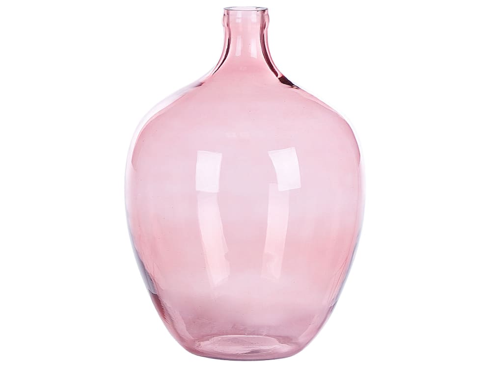 Beliani Dekovase Glas rosa H39 style modern - Glas