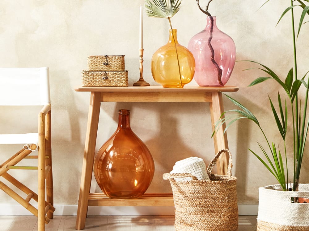 Dekovase Glas rosa H39 - Maisons Du Monde