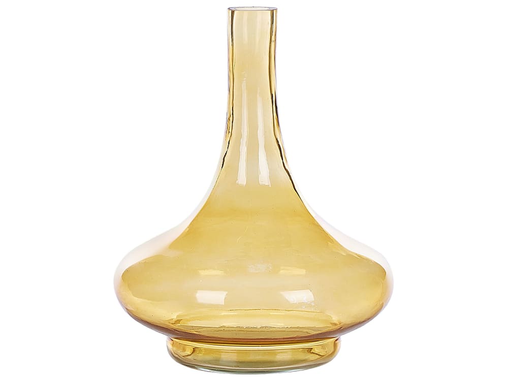 Beliani Dekovase Glas gelb H30 style modern - Glas