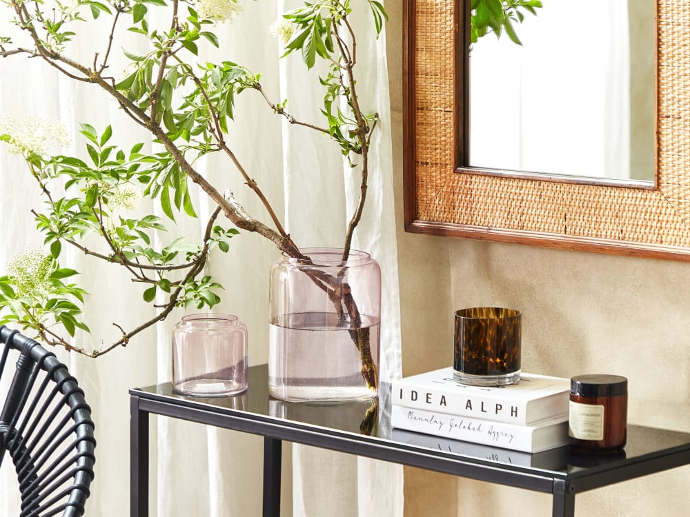 Dekovase Glas rosa H20 11 - Maisons Du Monde