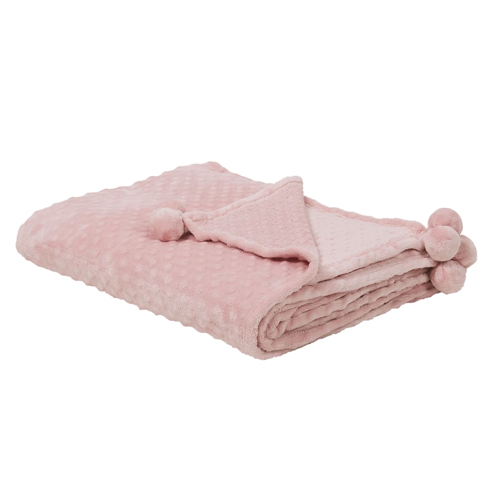 Kuscheldecke aus Polyester 220 x 200cm, rosa - Maisons Du Monde