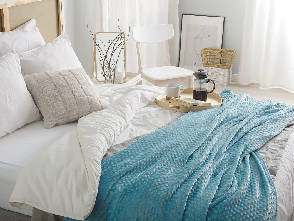 Kuscheldecke Aus Polyester 220 X 200Cm, Blau