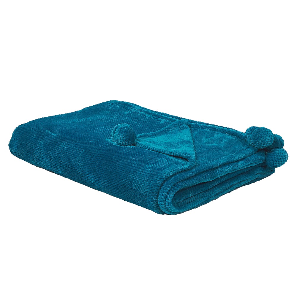 Kuscheldecke aus Polyester 220 x 200cm, blau - Maisons Du Monde