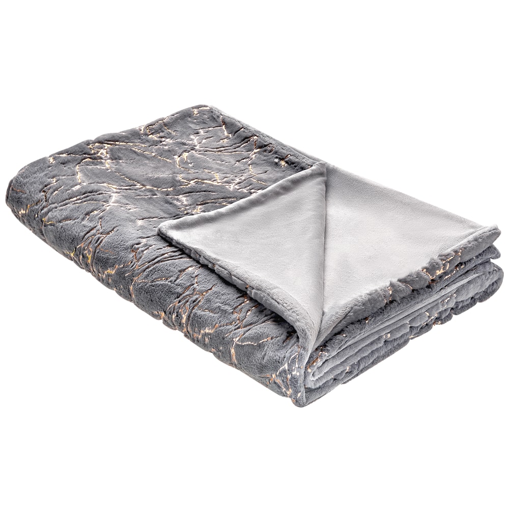 Kuscheldecke aus Polyester 200 x 150cm, grau - Maisons Du Monde