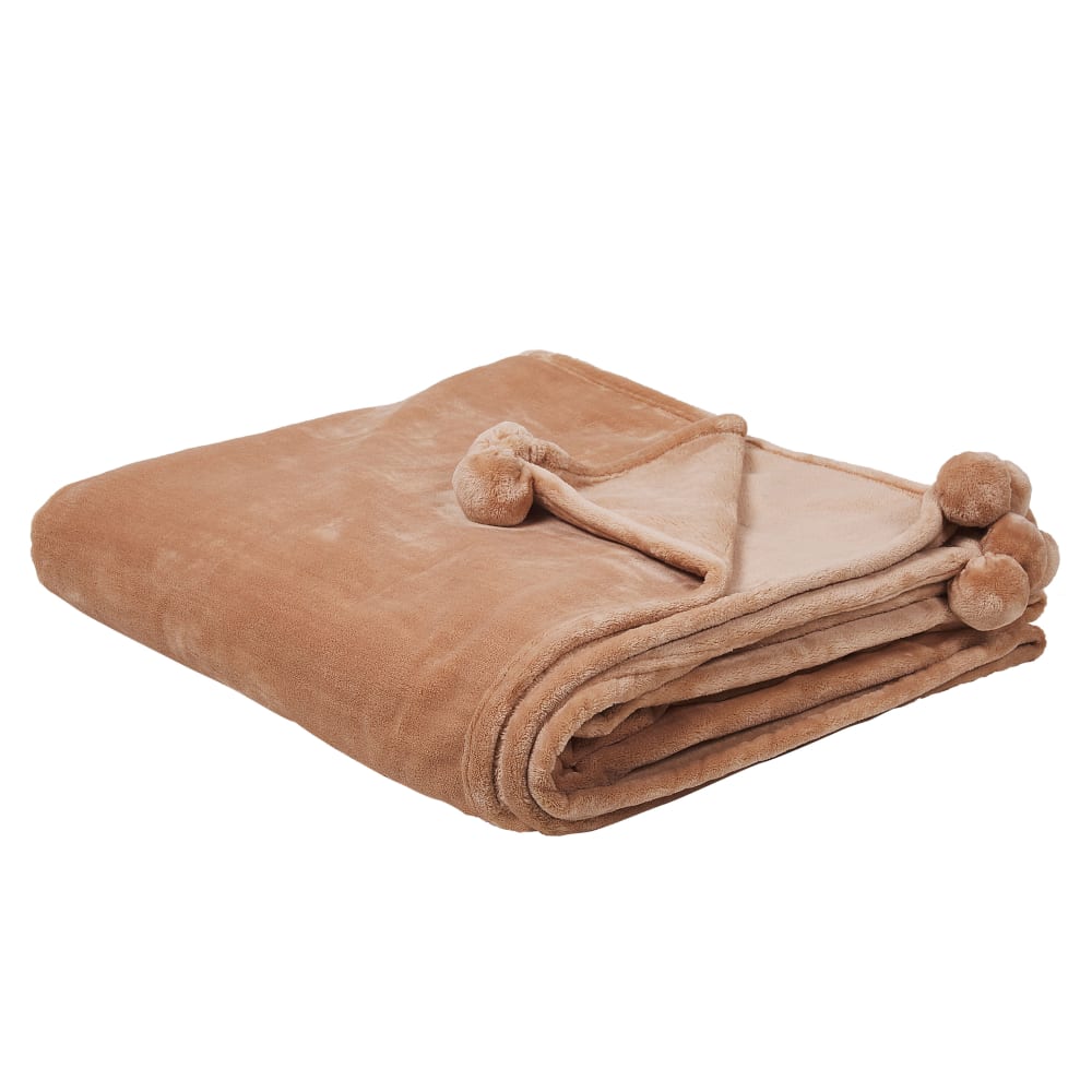 Kuscheldecke aus Polyester 220 x 200cm, braun - Maisons Du Monde
