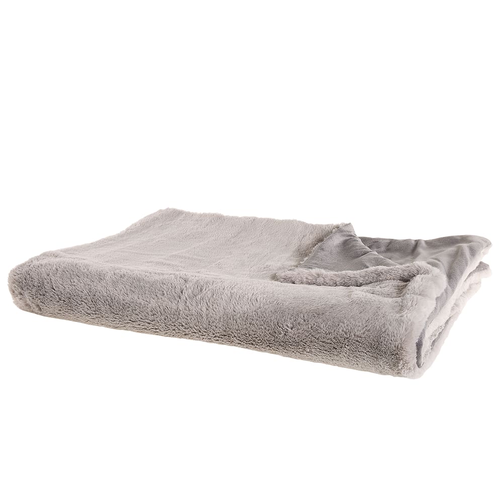 Kuscheldecke aus Polyester 220 x 200cm, grau - Maisons Du Monde