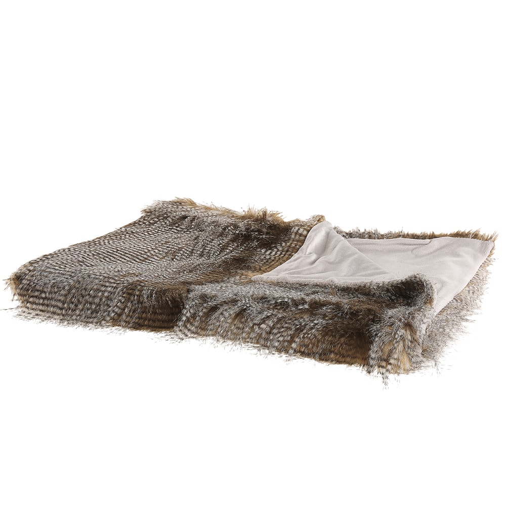 Kuscheldecke aus Acryl 220 x 180cm, braun - Maisons Du Monde