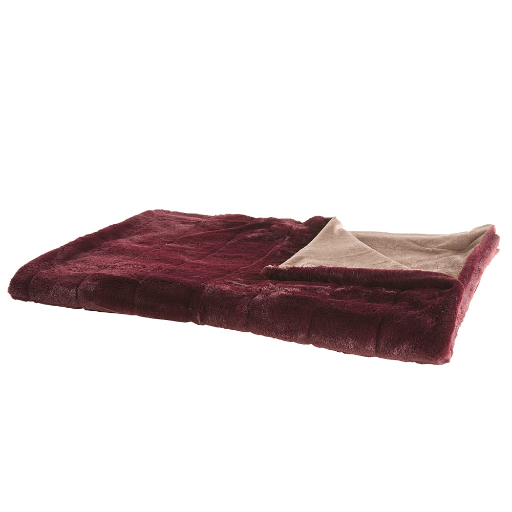 Kuscheldecke aus Polyester 200 x 150cm, rot - Maisons Du Monde