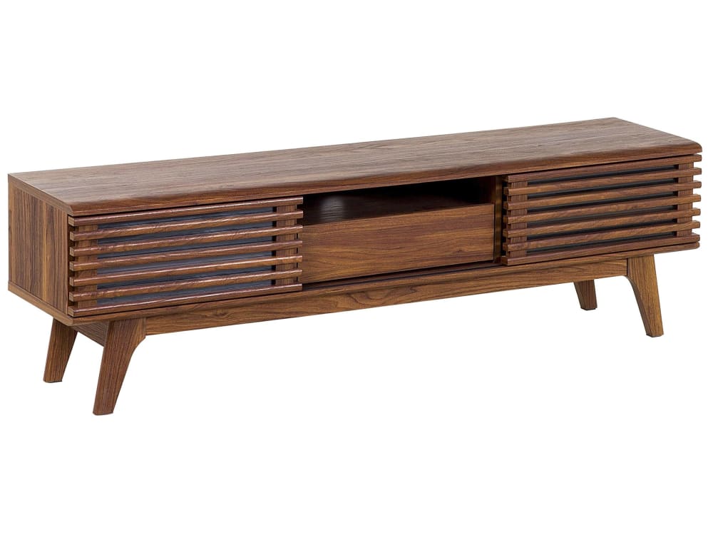 Meuble tv marron foncé