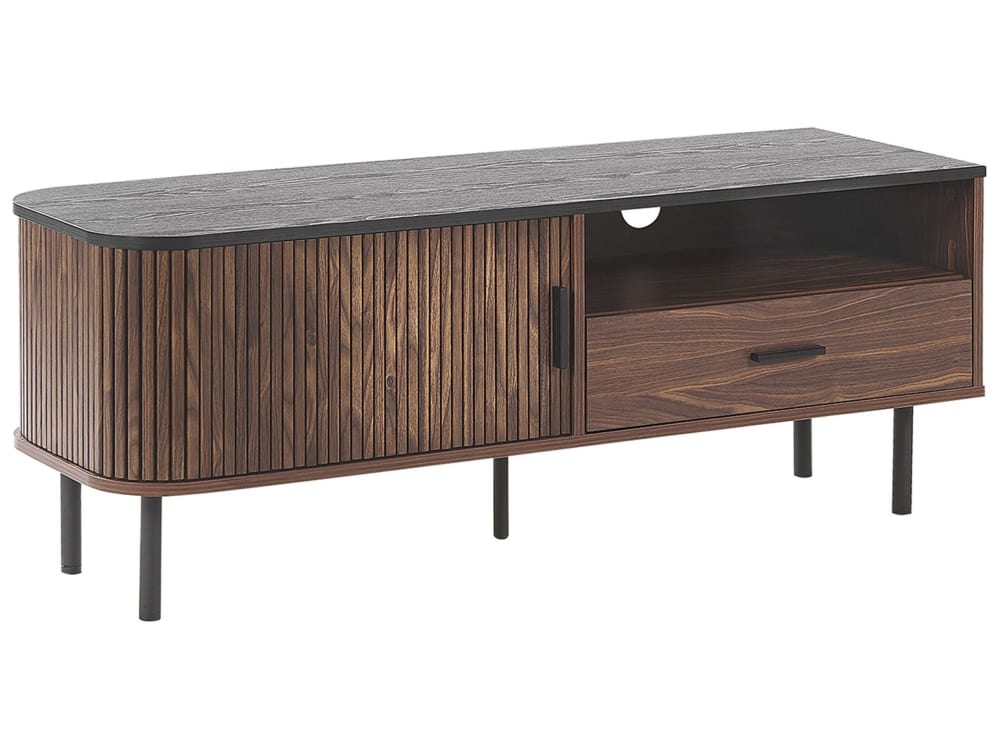 Meuble tv marron foncé