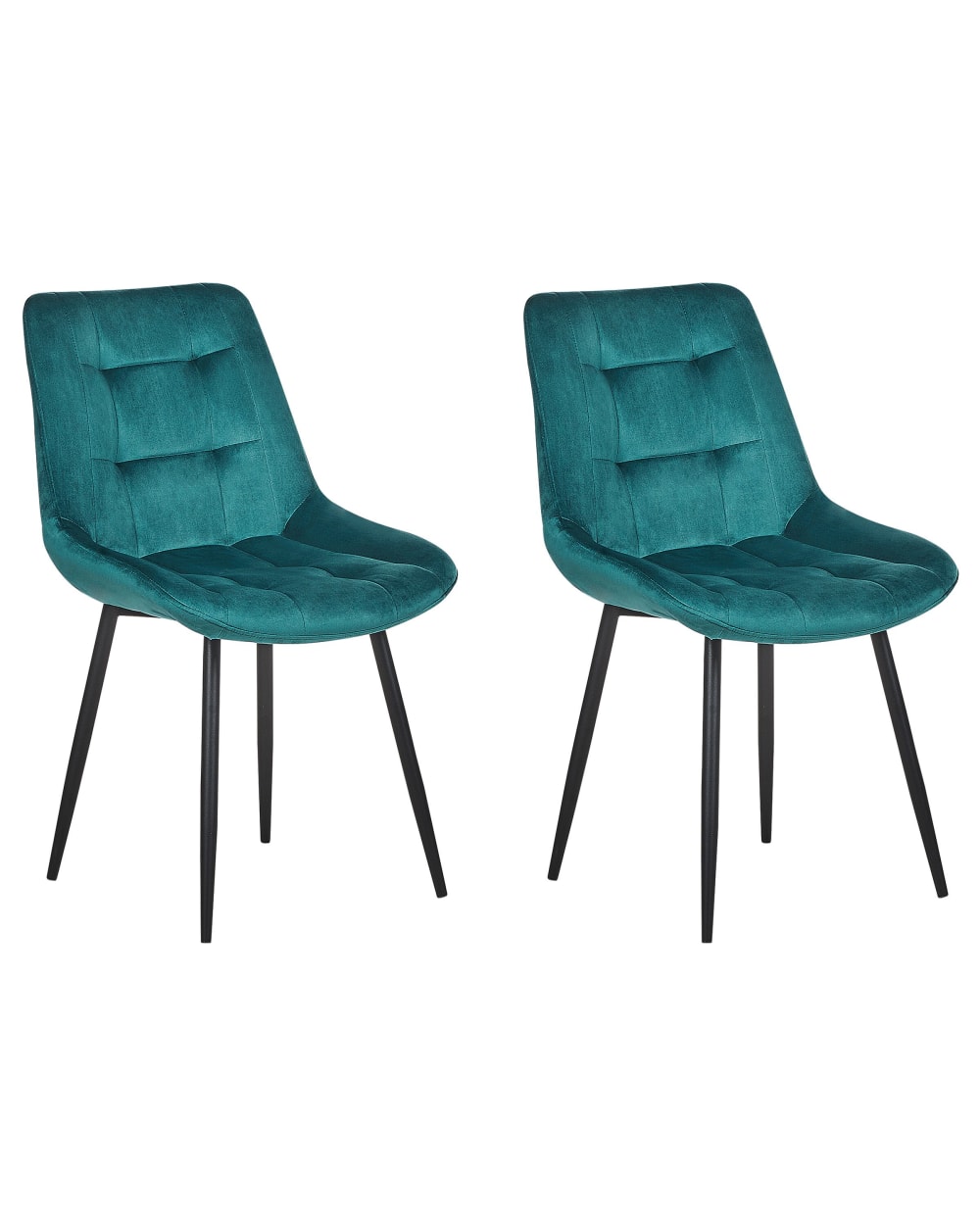 Esszimmerstuhl 2Er Set Aus Stoff, Blau