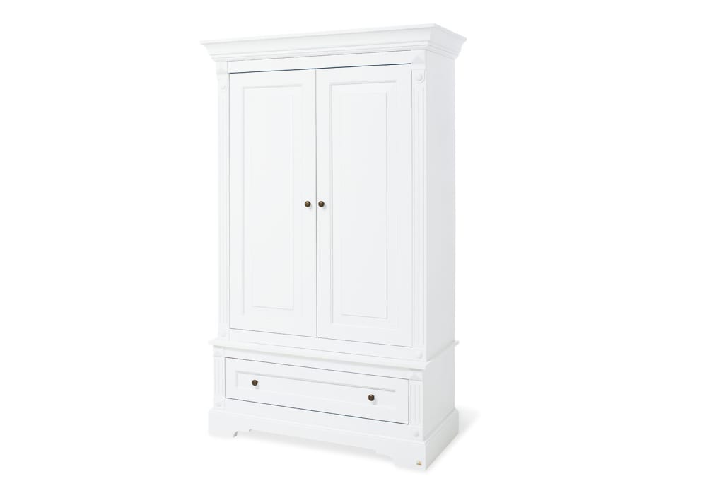 Armoire enfant 2 portes blanc