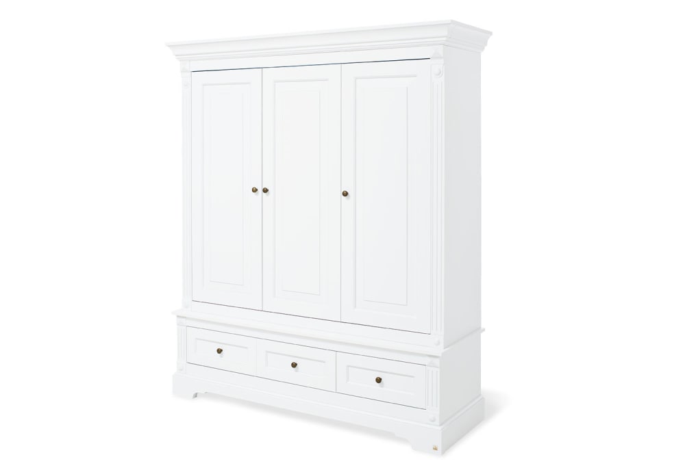 Armoire enfant 3 portes blanc