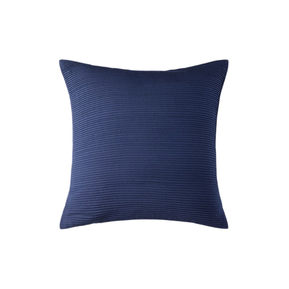 Housse de coussin en coton bleu 40x40 cm