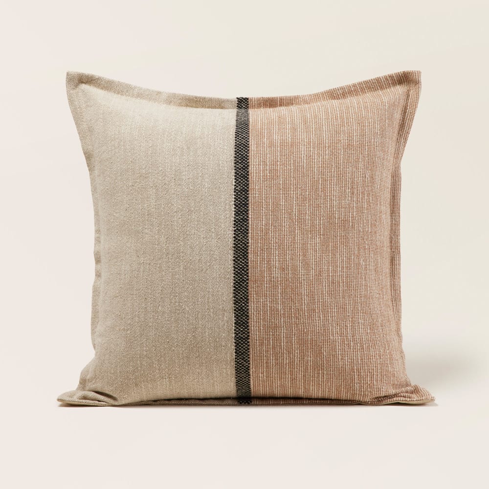 Housse de coussin en coton naturel 50x50 cm