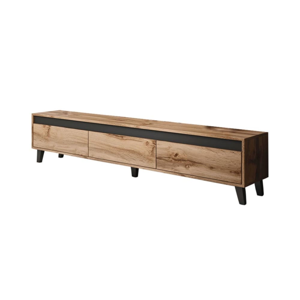 Meuble TV style industriel 185 cm bois