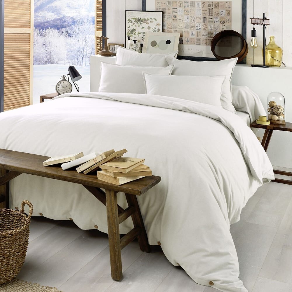 Housse de couette coton neige 240x220 cm Housse de couette coton neige 240x220 cm
