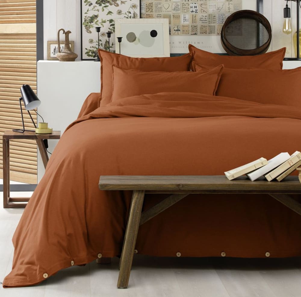 Housse de couette flanelle uni — vue 4