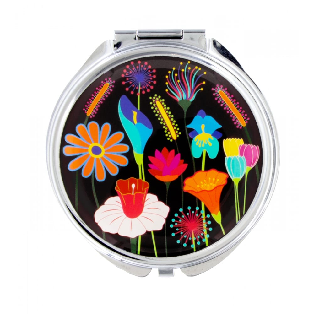 Miroir de poche  noir acier inoxydable 6 x 6 x 0 cm - Maisons du Monde