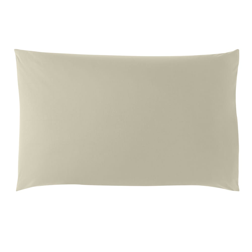 Taie d'oreiller coton marron glacé 65x65 cm - Maisons du Monde